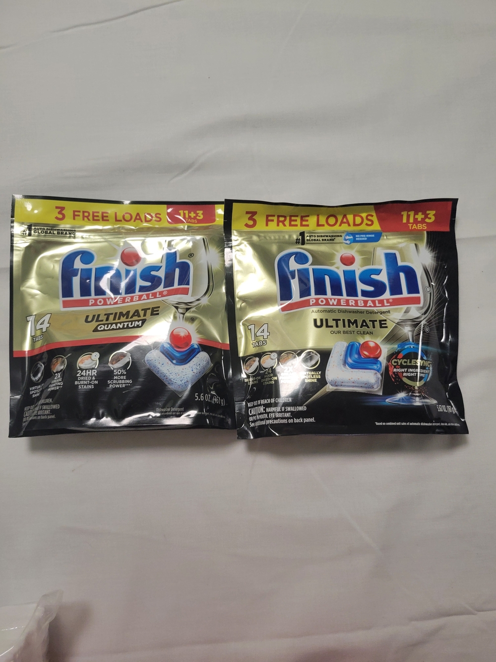 Ultimate Quantum Dishwasher Detergent Tabs - Gold/Blue (14 Tabs)